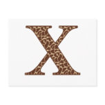 Giraffe X Post Card