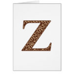 Giraffe Z Card