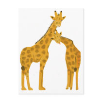 Giraffen Postkarte