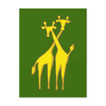 Giraffen Postkarte