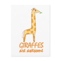 Giraffes are Awesome Post Card