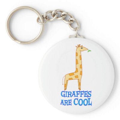 Giraffes are COOL Keychain by AllPetsStore