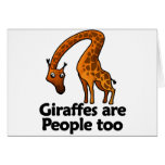 Giraffes are People too