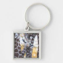 Giraffes at Tama Zoo, Tama Zoo, Tokyo Key Chains