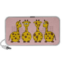 Giraffes cartoons mini speakers