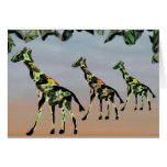 Giraffes Family Habitat Cards