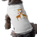 Giraffes in Love Dog Clothes