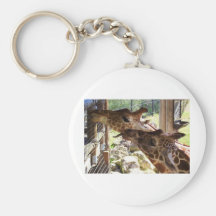 Giraffes Keychain