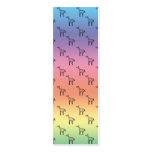 Giraffes on rainbow pastel business card template