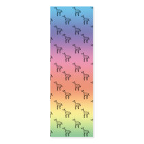 Giraffes on rainbow pastel business card template