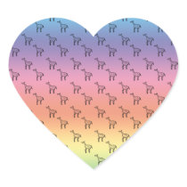 Giraffes on rainbow pastel stickers