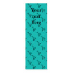 Giraffes on turquoise pattern business card template