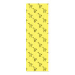 Giraffes on yellow business card template