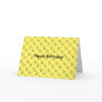 Giraffes on yellow greeting card