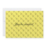 Giraffes on yellow personalized invitation