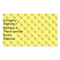 Giraffes on yellow sticker