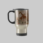 Giraffes Orange Blossom Dad  Travel Mug mugs