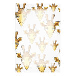 Giraffes Pattern. Stationery Paper