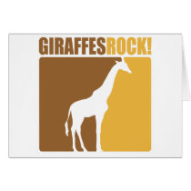 Giraffes Rock! #2 Greeting Cards