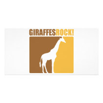 Giraffes Rock! #2 Photo Greeting Card