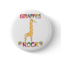 GIRAFFES ROCK BUTTON