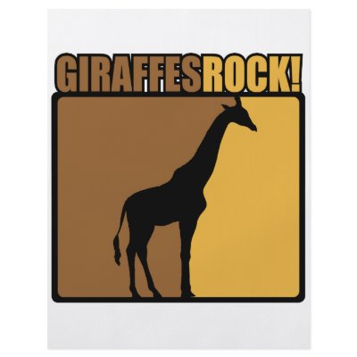 Giraffes Rock! Custom Flyer by designs_that_rock