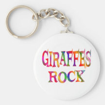 Giraffes Rock Keychains