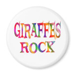 Giraffes Rock Refrigerator Magnet