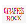 Giraffes Rock Post Card