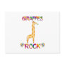 GIRAFFES ROCK POSTCARD