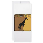 Giraffes Rock! rack cards
