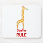 Giraffes Rule Mouse Pads