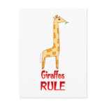 Giraffes Rule Postcard