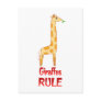 Giraffes Rule Postcard
