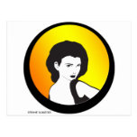 Girl 1 in circle post cards