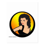 Girl 2 in circle postcard