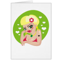 girl_3 greeting card