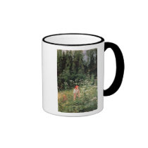 Girl among the wild flowers, 1880 mugs