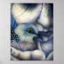 Girl and Bird Poster