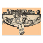 Girl and Boy Reading Business Card
