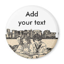 Girl and Boy Reading