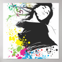 Girl and colours
