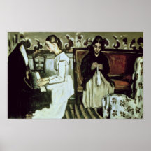 Girl at the Piano , 1868-69 Posters