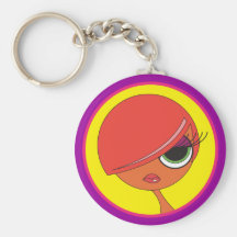 Girl Attitude Keychain