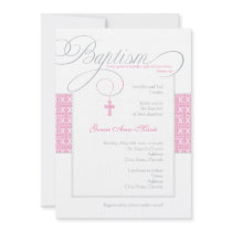 Girl Baptism Invitation