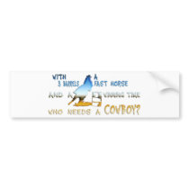 GIRL BARREL RACING BUMPER STICKERS
