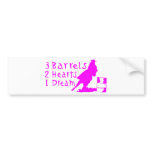 GIRL BARREL RACING BUMPER STICKERS