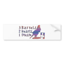 GIRL BARREL RACING BUMPER STICKER