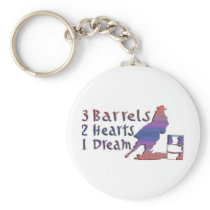 GIRL BARREL RACING KEY CHAINS