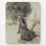 Girl Beside a Stream Mousepad